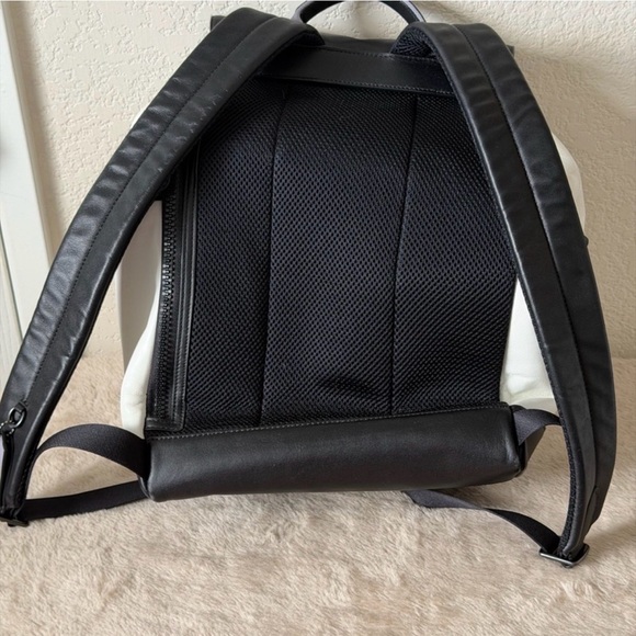coach black large backpack Designer By Coach, Size: Crafted of refined pebble leather and smooth calf leather Coach 5669 Large Refined Pebbled